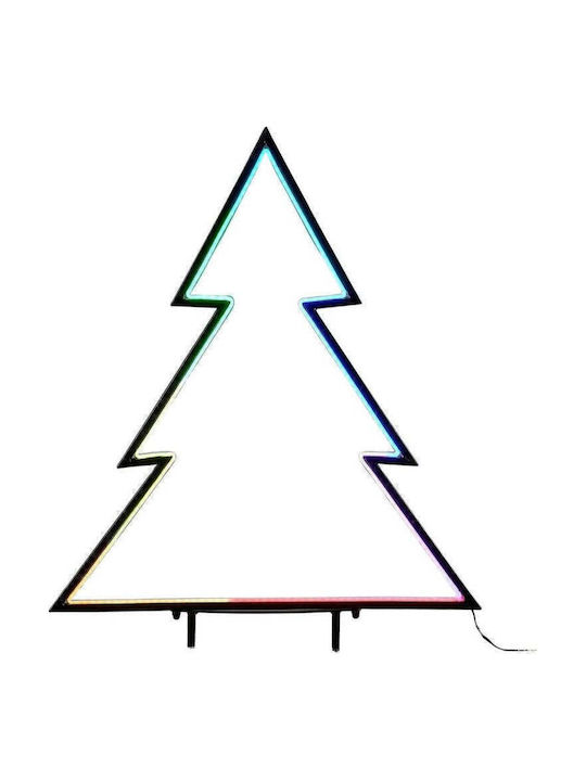 Neon Christmas Tree 150 Led Rgb Remote Control 32 Functions Timer 53x75cm Luca