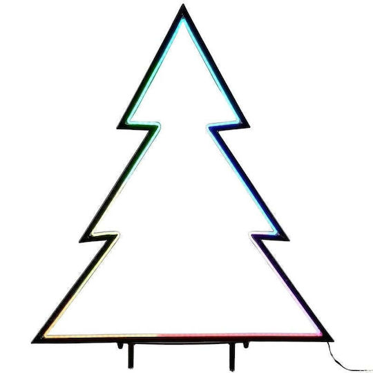 Neon Christmas Tree 150 Led Rgb Remote Control 32 Functions Timer 53x75cm Luca