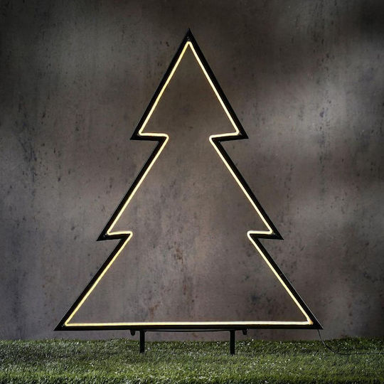 Pom De Crăciun Neon 190 Led Timer 8 Funcții 53x75cm Luca Alb Cald Alb