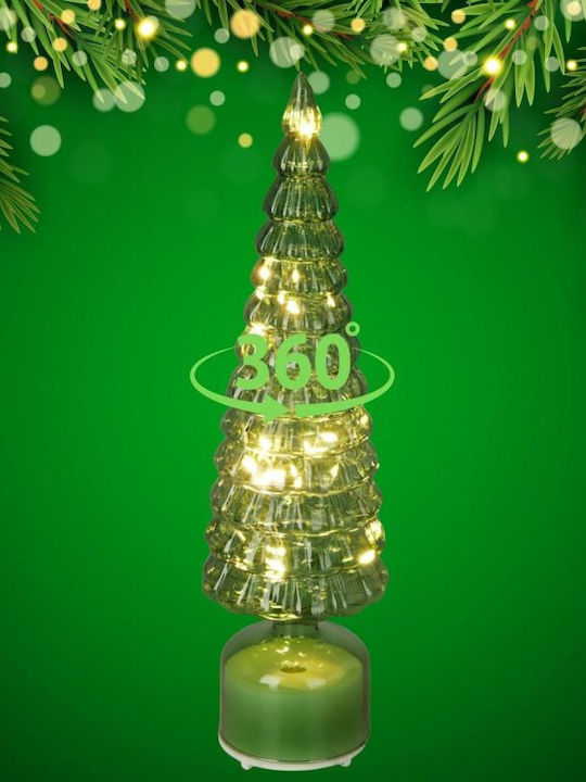 Dekoratives Weihnachtsdekorationen mit Bäumen Grüne LED 13 Kronen Warme Weiße 40cm Weiße