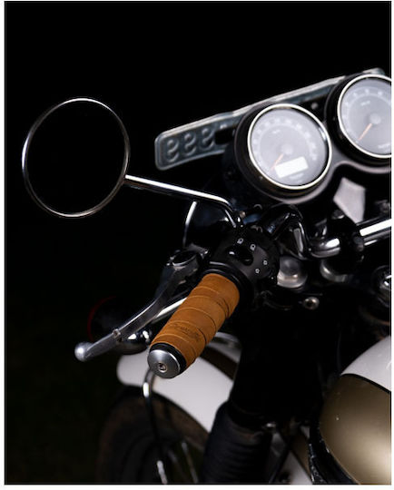 Tripmachine Leather Handlebar Grip Wraps Tan