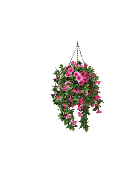 Cos Agățat Decorativ Verde Rossima Petunia Culoare Roz