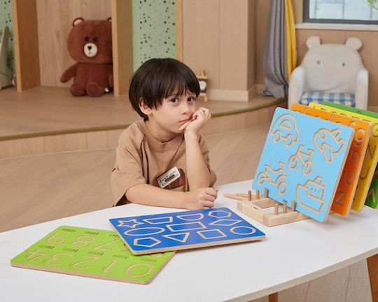 Viga Toys Board Εκπαιδευτικό Παιχνίδι από Ξύλο για 3+ Ετών