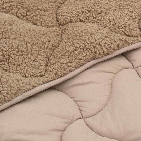 vidaXL Διπλή 200x220cm Taupe vidaXL Διπλή 200x220cm Taupe