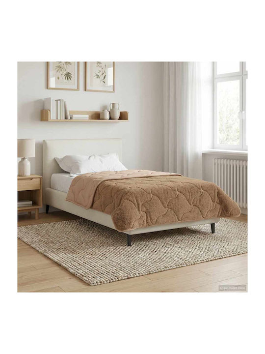 vidaXL Einzelbettbezug 140x220 Taupe