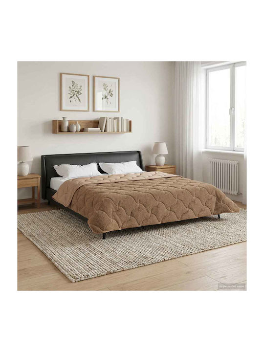 vidaXL Плик За Завивка Двойен 220x240 Таупе