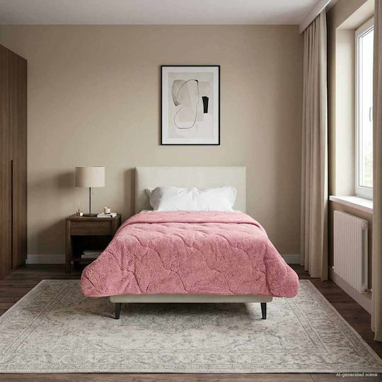 vidaXL Einzelbettbezug 140x220 Rosa