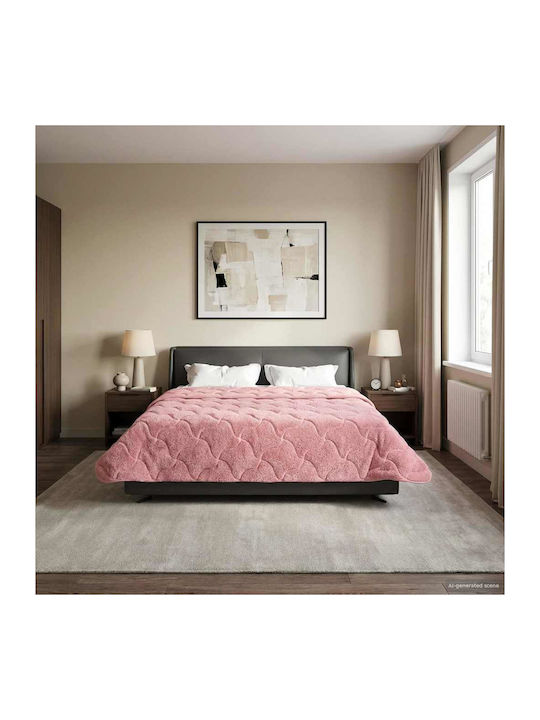 vidaXL Doppelbettbezug 200x200 Rosa