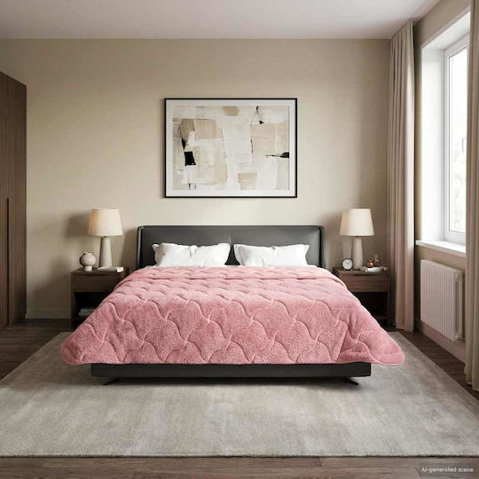 vidaXL Doppelbettbezug 200x200 Rosa