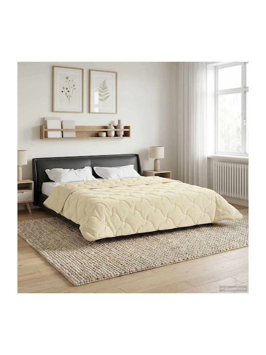 vidaXL Husă Pentru Pilotă Supraînălțată 240x260 Crem