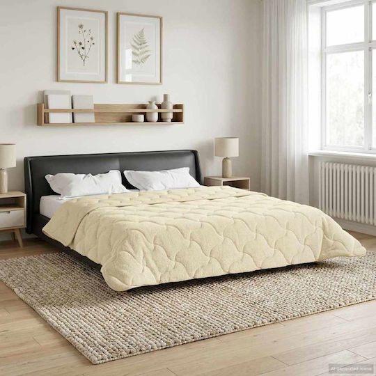 vidaXL Husă Pentru Pilotă Supraînălțată 240x260 Crem