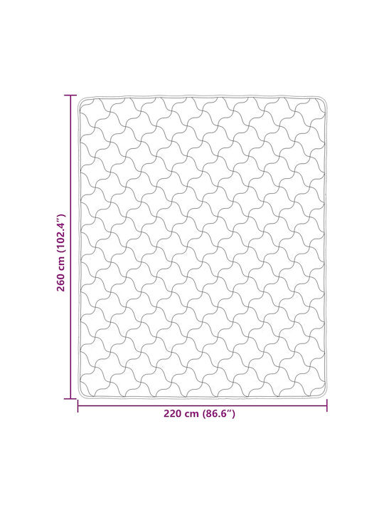 vidaXL Bettbezug Übergröße 220x260 Beige
