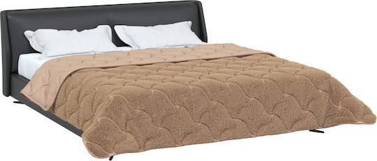 vidaXL Doppelbettbezug 200x200 Taupe