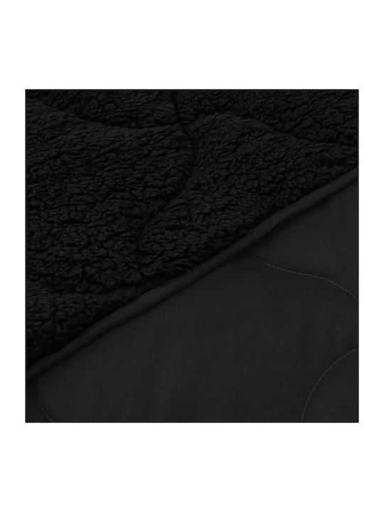 vidaXL Παπλωματοθήκη Μονή 135x200 Μαύρο