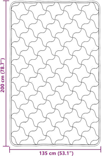 vidaXL Плик За Завивка Единичен 135x200 Черен