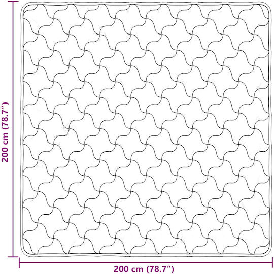 vidaXL Doppelbettbezug 200x200 Beige