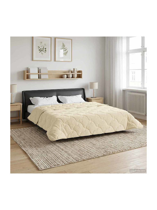 vidaXL Bettbezug Doppel 200x240 Beige