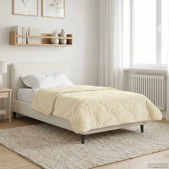 vidaXL Einzelbettbezug 140x220 Beige