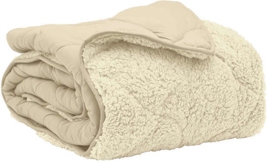 vidaXL Einzelbettbezug 140x220 Beige
