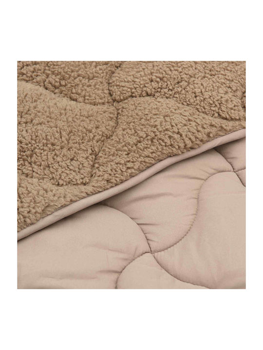 vidaXL Einzelbettbezug 135x200 Taupe