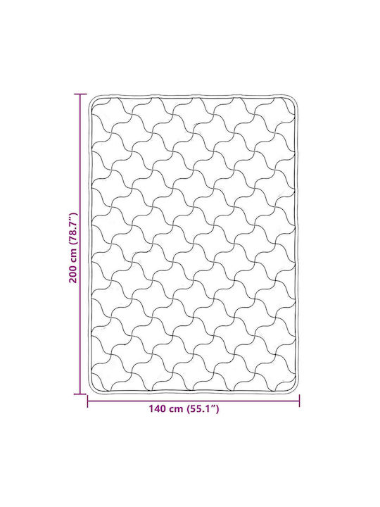 vidaXL Husă Pentru Pilotă Simplă 140x220 Roz