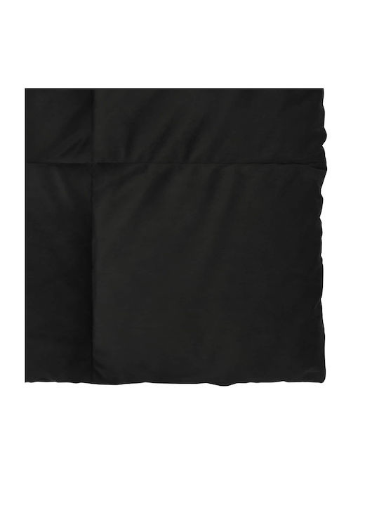 vidaXL Single Duvet Cover 135x200 Black