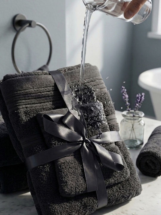 Cosy All Seasons Set Of 3 Bath Towels Gray Weight 500gr/m²