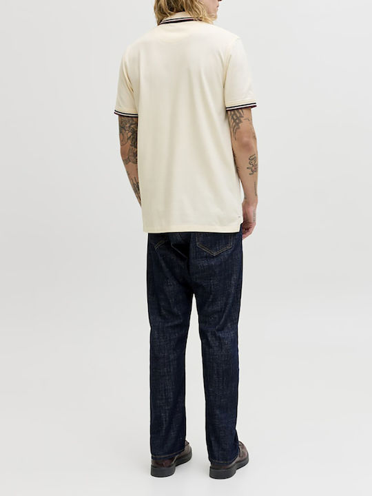 Jack & Jones Polo Bluza Alb Antic Jack & Jones Polo Bluza Alb Antic
