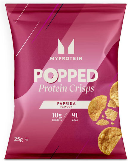 Myprotein Popped Protein Crisps Πρωτεϊνικά Τσιπς 25 G Αλατισμένα