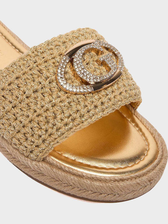 Women's Flat Sandals Beige