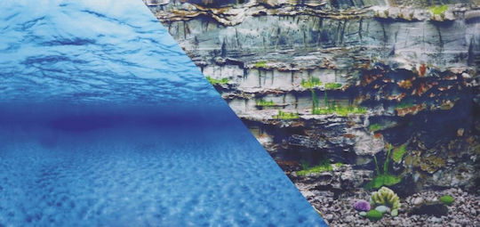 Zolux Zolux Aquarium Background Double-sided Water Underwater Rock 60 X 120 Cm