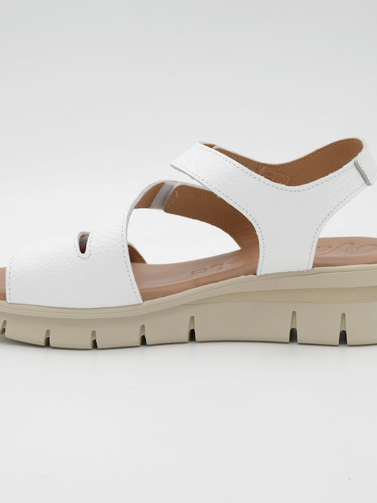 Leather Women's Anatomic White Sandals