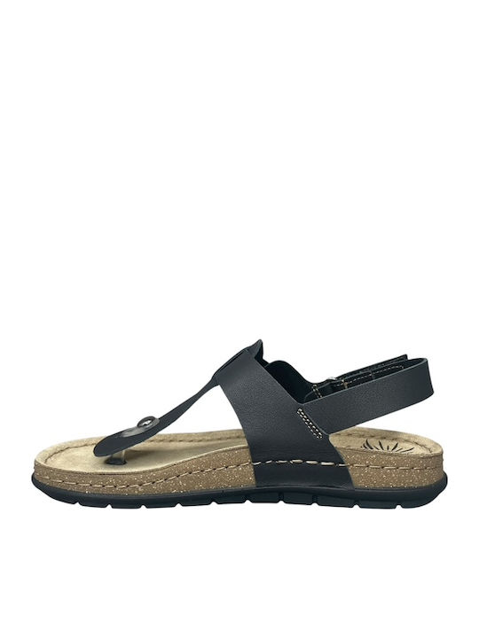 Sienna Leather Women's Anatomic Sandals Black