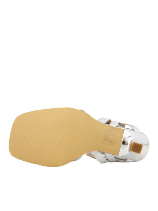 Leather Silver Sandals AM7961.D1590T336.DSA