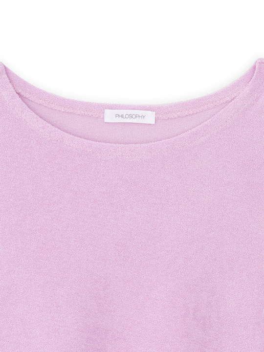 Γυναικείο Crop Top Βαμβακερό Pink