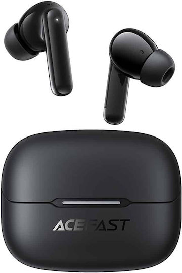 Acefast W5 In-ear Bluetooth Handsfree Ακουστικά με Αντοχή στον Ιδρώτα και Θήκη Φόρτισης Μαύρα