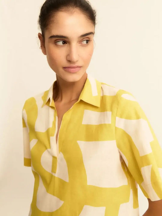 Γυναικεία Polo Μπλούζα Κοντομάνικη Mustard