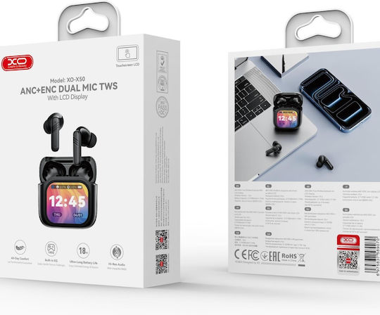 XO X50 In-Ear Bluetooth Kopfhörer mit Schweißbeständigkeit und Ladekoffer