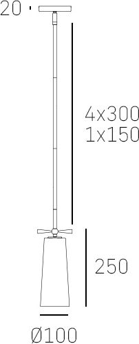 COSMOLight Ceiling Light Bronze