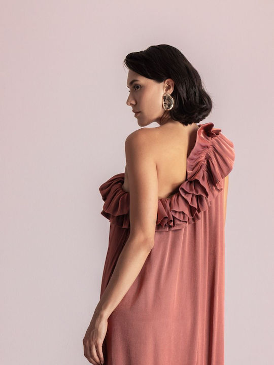 Summer Maxi Dress for Wedding Christening Burgundy