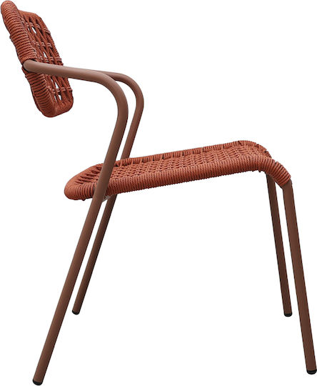 Καρέκλα Bee Terracotta 62x56x82εκ.