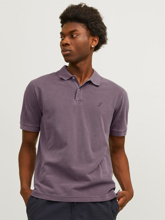 Jack & Jones Βαμβακερό Πουκάμισο Plum