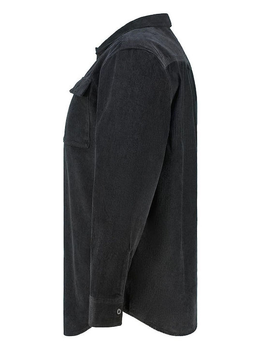 Jack & Jones Κοτλέ Overshirt Μαύρο