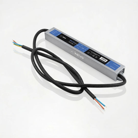 kelvo Adjustable LED Power Supply Waterproof IP67 Power 45W with Output Voltage 12V