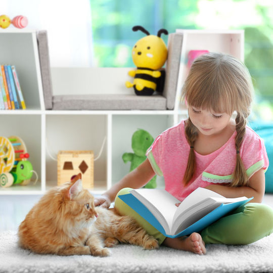 Bibliotecă de Pardoseală din Lemn Albă 103x30x63cm