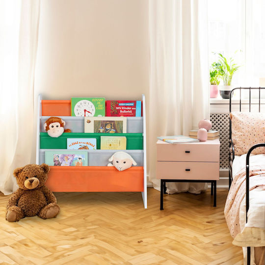 Bibliotecă de Pardoseală din Lemn Multicoloră 62.5x28x60cm