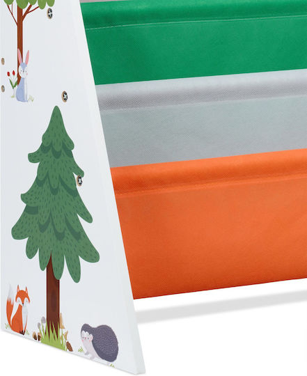 Bibliotecă de Pardoseală din Lemn Multicoloră 62.5x28x60cm