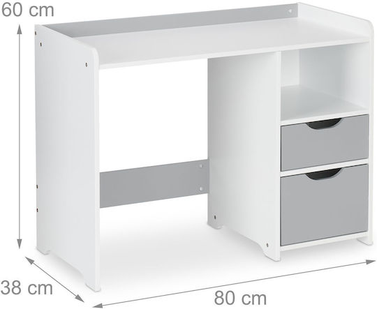 Kids Desk White Relaxdays