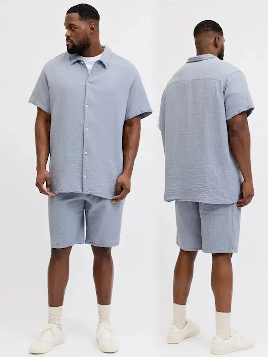 Herren Shorts Set Chino Hellblaue