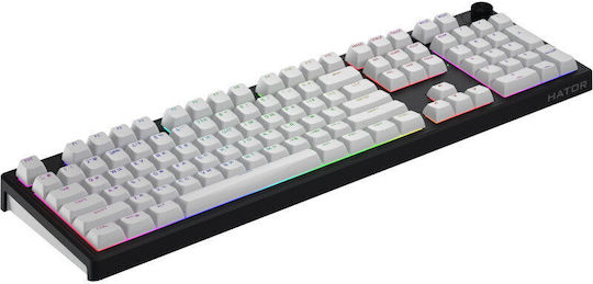 HATOR Skyfall 100 Ασύρματο Gaming Μηχανικό Πληκτρολόγιο με RGB φωτισμό (Αγγλικό US) HATOR Aurum Lemon Linear